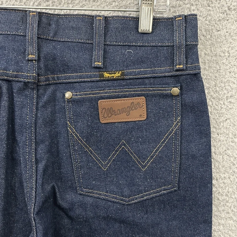 Wrangler Jeans Mens 31x33 Blue Denim 0036MWZ Slim Fit Cowboy Cut Western Rodeo